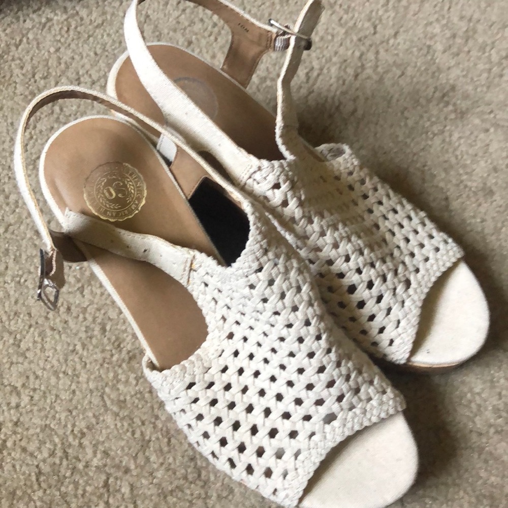 Brand New Cream Wedges